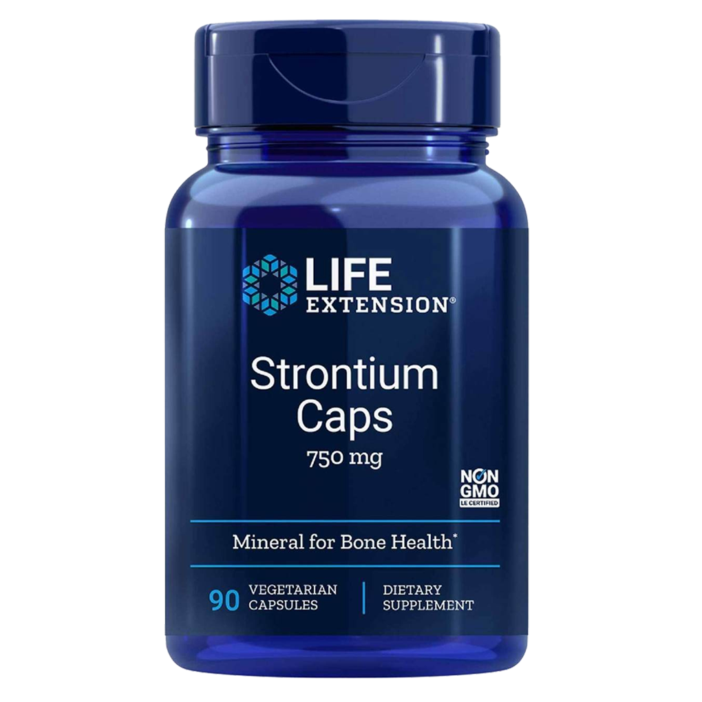 Life Extension Strontium 750 mg / 90 Vegetarian Capsules